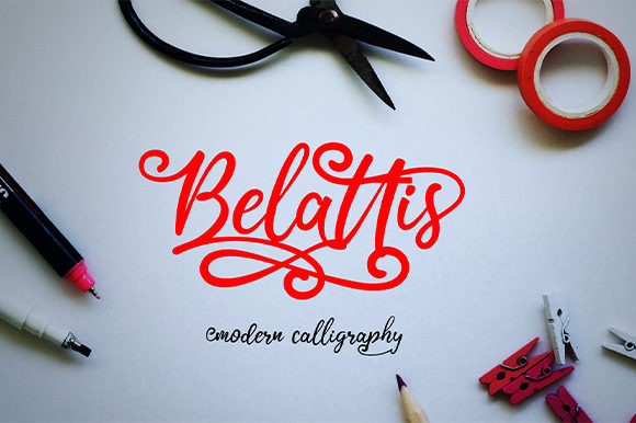 Belattis: A Handwritten Font for Modern Editorial Design