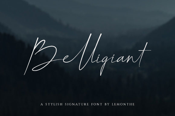 Belligiant: A Timeless Script Font for Digital Design