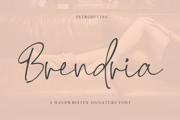 Brendria: A Handwritten Font for Editorial Elegance