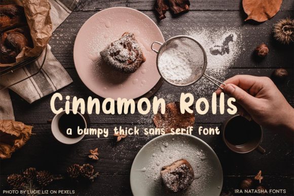 Cinnamon Rolls Font for Handmade Creators