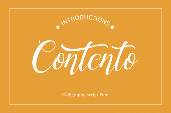 Contento: A Timeless Script Font for Branding Projects