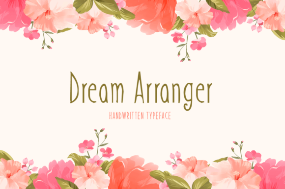 Dream Arranger Font for Handmade Creations
