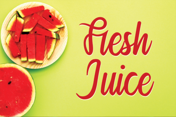 Fresh Juice: A Versatile Script Font for Digital Design