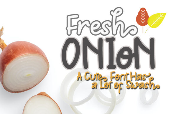 Fresh Onion Font for Editorial Design