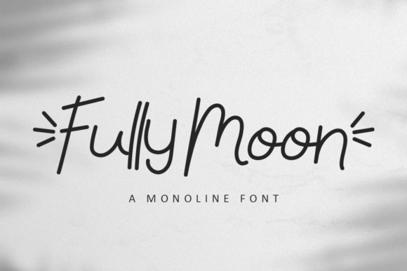 Fully Moon: A Handwritten Font for Editorial Design