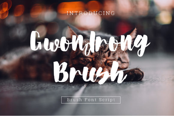 Gwondrong Brush: A Handwritten Font for Creative Branding