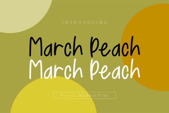 March Peach: A Friendly Font for Polished Branding