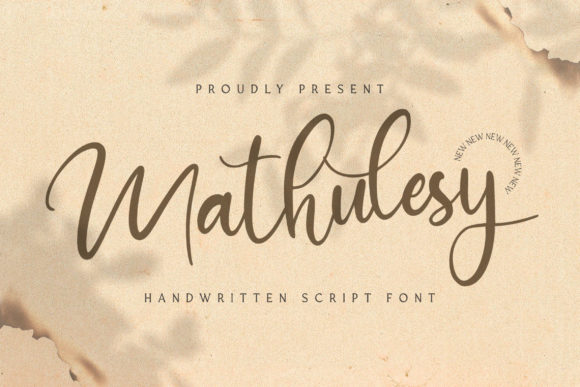 Mathulesy: A Handwritten Font for Professional Branding