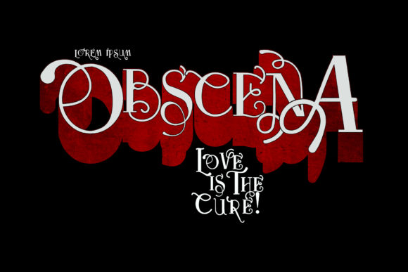 Obscena: A Bold Script for Retro Branding