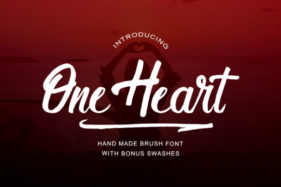 One Heart: A Handwritten Font for Craft Creations