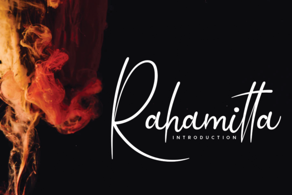 Rahamitta: A Script Font for Editorial Elegance