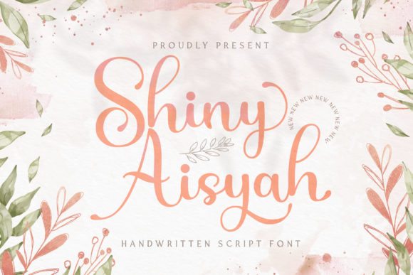 Shiny Aisyah Font for Handmade and Commercial Projects