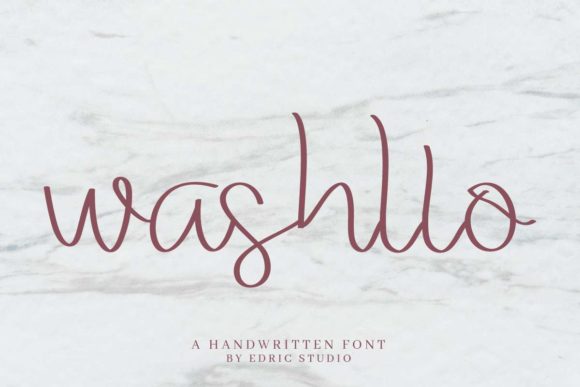 Washllo: A Quirky Handwritten Font for Creative Branding